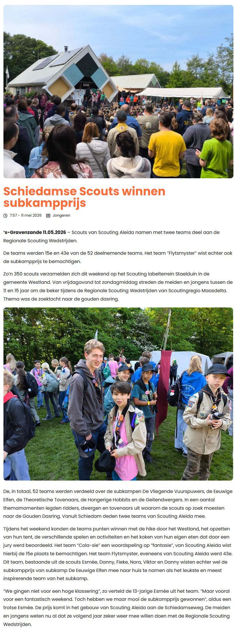 Sinds 11 mei op de website van Westlanders.nu